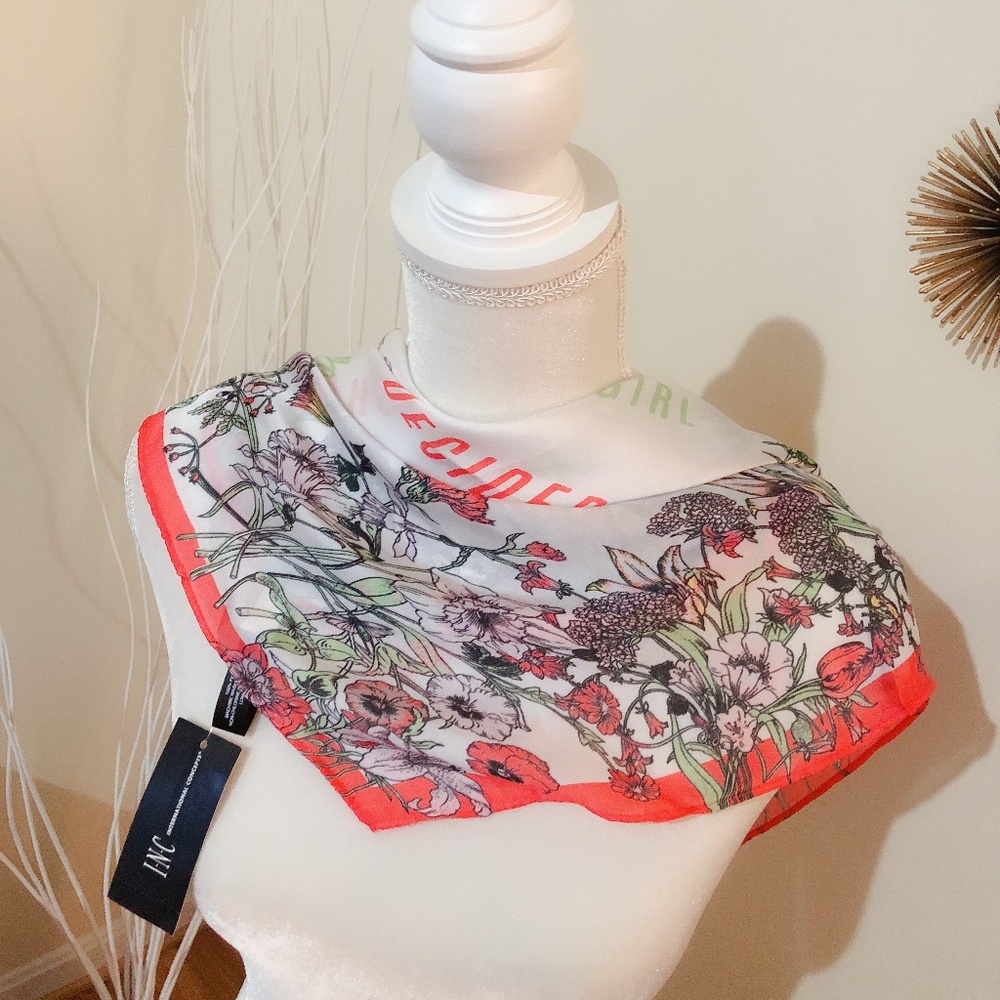 2 for $10 INC Go For It Floral Square Scarf